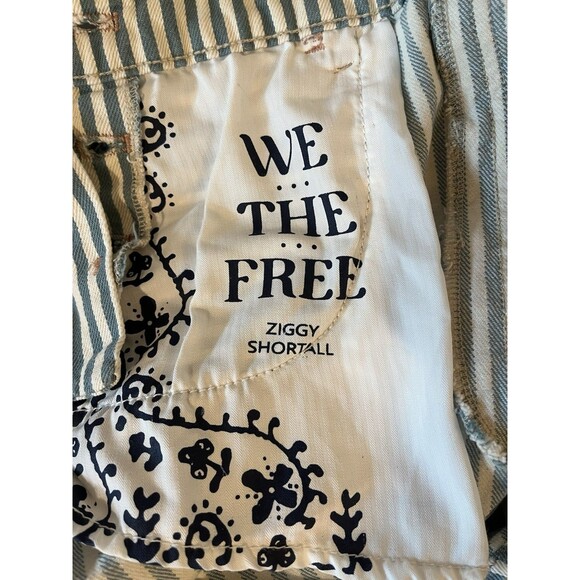 Free People We The Free Railroad Striped Ziggy Shortalls - Picture 12 of 13